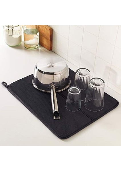 Nysköljd 44X36 cm Koyu Gri Bulaşık Kurutma Pedi Örtüsü Koyu Gri fiyatları