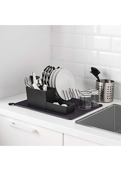 Nysköljd 44X36 cm Koyu Gri Bulaşık Kurutma Pedi Örtüsü Koyu Gri modelleri