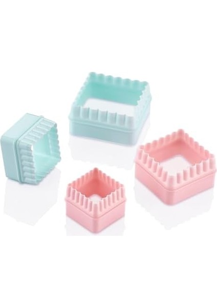 7 Parça Kare ve Yuvarlak Kurabiye Kalıbı Seti Şekilli Hamur Kesici (1) fiyatları