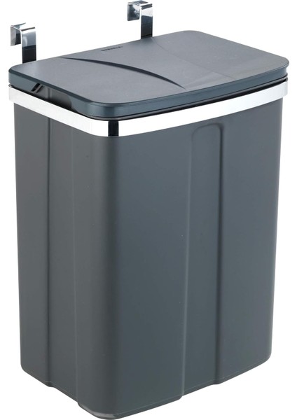 Kapı Atık Kutusu 12L Dolap Atık Kutusu Mutfak Atık Kutusu Gri