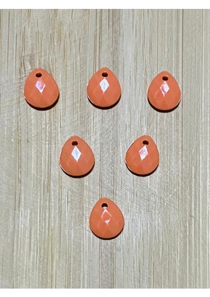 Yavruağzı Rengi Oya, Abiye, Takı, Örgü Plastik Gözyaşı Damla Boncuk. 25GR. Tahmini 195 Adet. modelleri