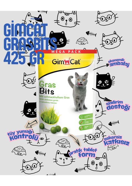Gras-Bits Kedi Ödül Tableti (425 Gr) fiyatları
