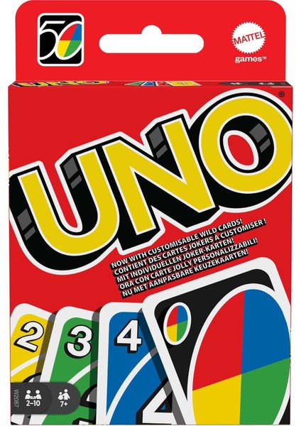 Games Uno Uno Kartlar, Renk ve Sayı Eşleştirmeli Klasik Kart Oyunu, Games W2087 W2087