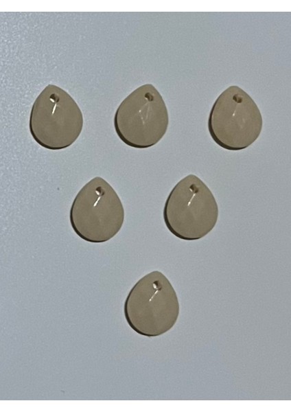 Ekru Rengi Oya, Abiye, Takı, Örgü Plastik Gözyaşı Damla Boncuk. 25GR. Tahmini 195 Adet. modelleri