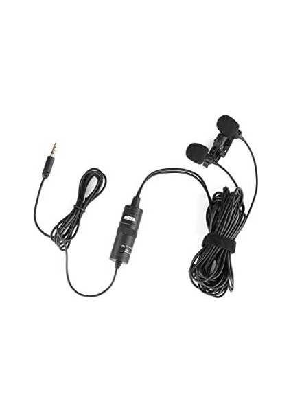 Boya BY-M1DM Çok Yönlü Ikili Yaka Mikrofonu, Siyah modelleri