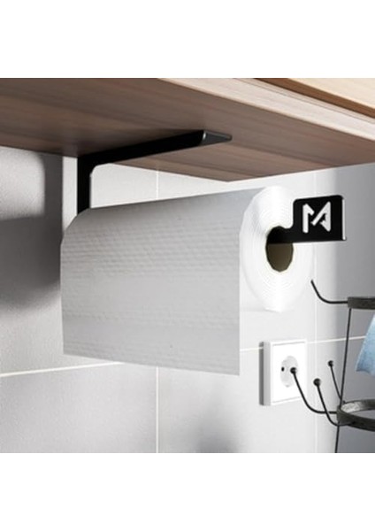 1.5mm Seyyar Gezen Rulo Tutucu Kağıt Havlu Rulo Tutucu,mutfak Rulosu Askısı, Mutfak Kağıt Rafı,kağıt Havluluk, Peçete Saklama Rafı, Dolap Altı,yanı modelleri