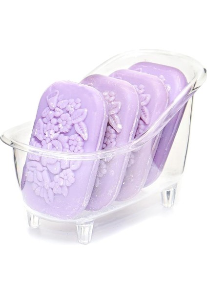 Küvetli Mor Sabun Seti