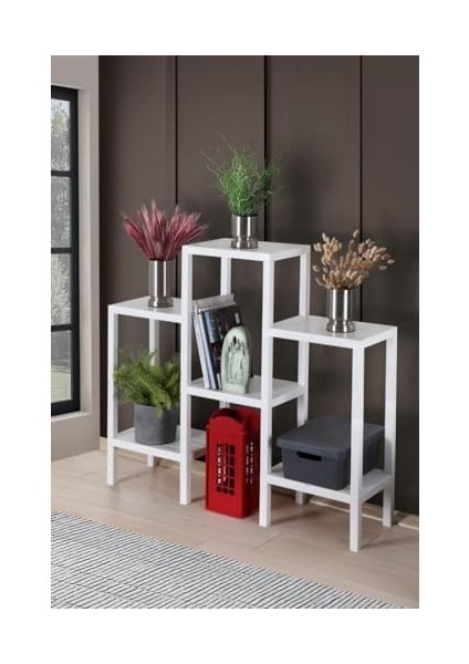 Life 6 Katlı Plastik Beyaz Mutfak Rafı MIT1044 modelleri