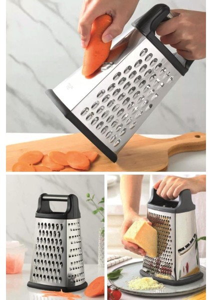 Group - Çelik Mutfak Rendesi - Geniş Yüzey - Kalın Rende - Doğrayıcı