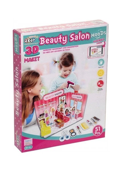 Güzellik Salonu Maket 3 Boyutlu Puzzle