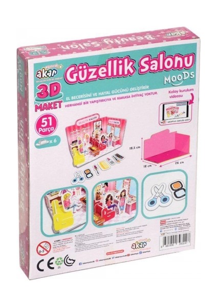 Güzellik Salonu Maket 3 Boyutlu Puzzle fiyatları