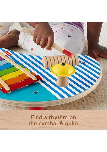 Ahşap Müzik Keyfi 3 Ahşap Parçadan Oluşan Ahşap Müzik Keyfi ve Oyuncak Perküsyon Enstrümanları HXT91 modelleri