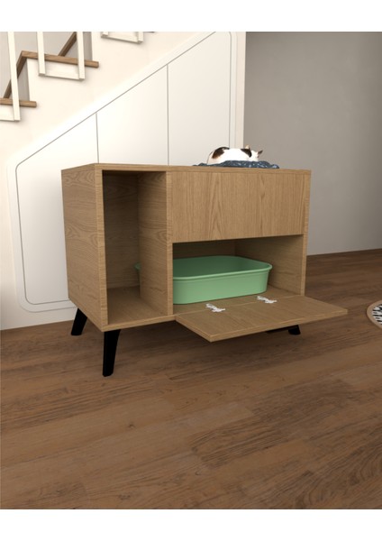 Kedi Tuvalet Dolabı | Gizli Girişli %100 Mdf fiyatları