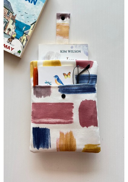 Cepli Keten Kitap Kılıfı Kitap Sever Yeniyıl Hediyesi