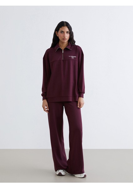 Yeni Sezon L.a. Athletic Nakışlı Kadın Kalın Sweatshirt Tunik fiyatları