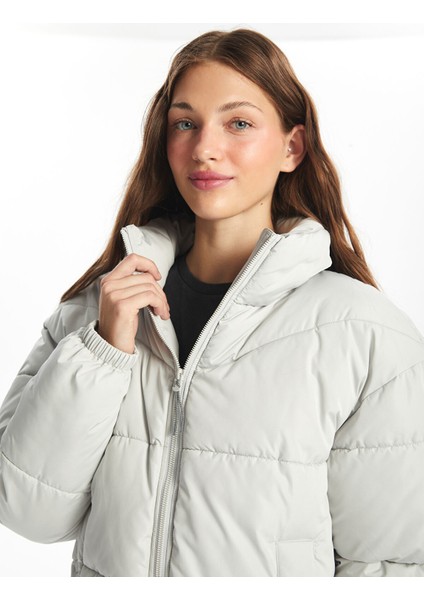 Yeni Sezon Dik Yaka Oversize Kadın Şişme Mont fırsatları