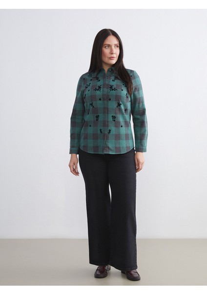 Yeni Sezon Büyük Beden Ekose Kadın Oduncu Gömlek fiyatları