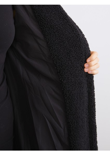 Yeni Sezon Ceket Yaka Kadın Pelüş Kaban fırsatları