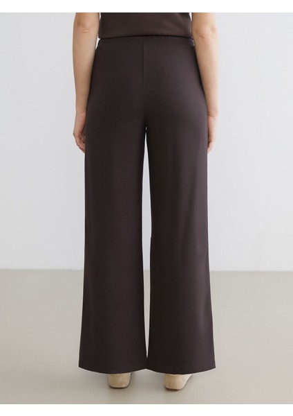 Yeni Sezon Beli Lastikli Geniş Paça Kadın Pantolon fırsatları