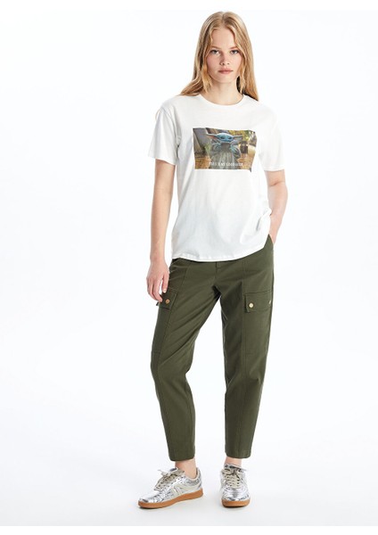 Yeni Sezon Bisiklet Yaka Baskılı Kısa Kollu Kadın Tişört fiyatları