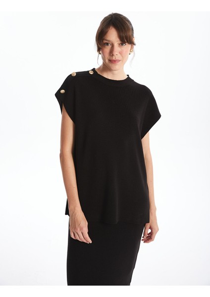 Yeni Sezon Bisiklet Yaka Kadın Triko Süveter