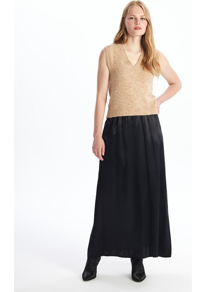 Yeni Sezon Kadın V Yaka Düz Triko Süveter fiyatları