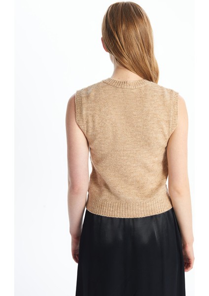 Yeni Sezon Kadın V Yaka Düz Triko Süveter fırsatları