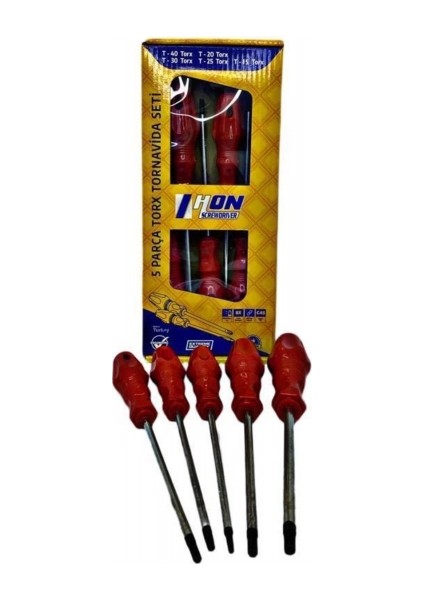 Hon 5 Parça Torx Tornavida Seti