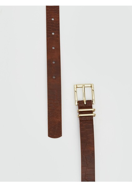 Yeni Sezon Deri Görünümlü Kadın Kemer 2'li modelleri