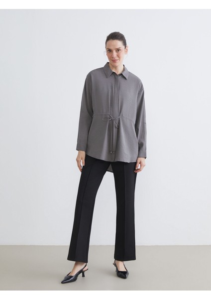 Yeni Sezon Dar Fit Geniş Paça Kadın Pantolon