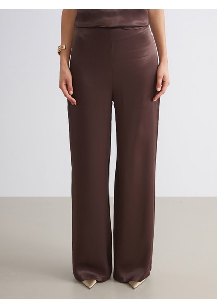 Yeni Sezon Loose Fit Saten Kadın Pantolon fiyatları
