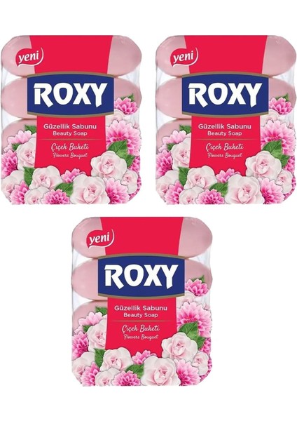 Dalan Roxy Güzellik Sabunu Gül 4X70 gr x 3 Adet
