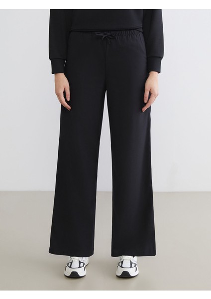 Yeni Sezon Beli Lastikli Geniş Paça Kadın Pantolon fiyatları