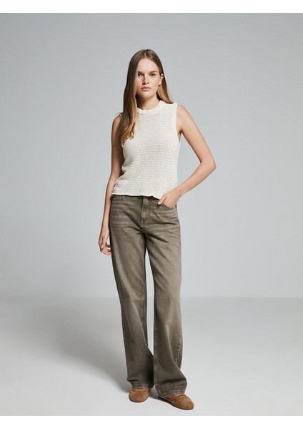 Yeni Sezon Bisiklet Yaka Ajurlu Kadın Triko Süveter fiyatları