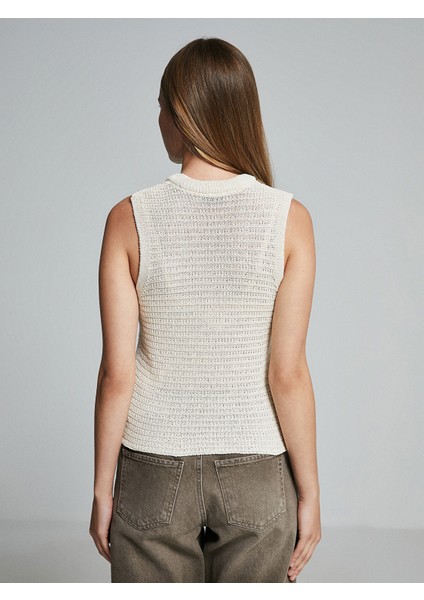 Yeni Sezon Bisiklet Yaka Ajurlu Kadın Triko Süveter fırsatları