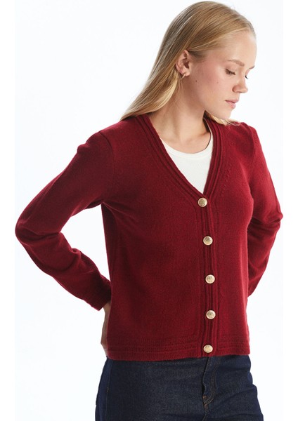 Yeni Sezon V Yaka Kadın Triko Hırka