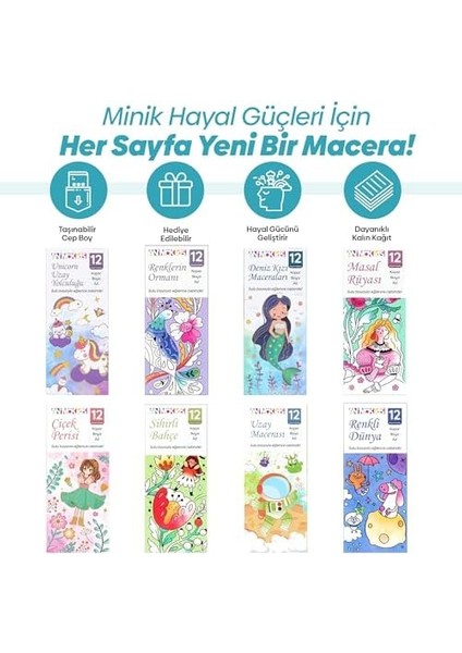 Renk Paletli Sulu Kitabı + Fırça, 12 Sayfa Kitabı, Aktivite Seti, Çocuklar Için Yeni Nesil Sulu Defteri ( Uzay Yolculuğu) fiyatları