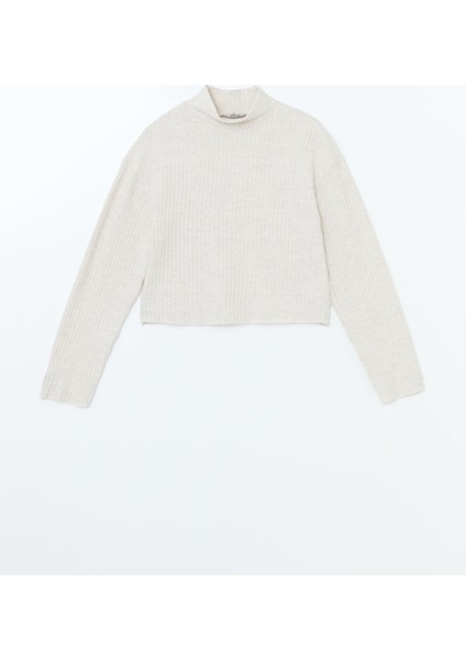 Yeni Sezon Dik Yaka Dokulu Oversize Kadın Tişört indirimleri