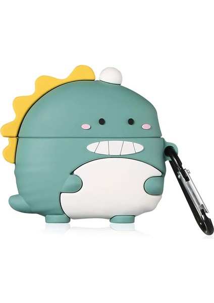 Freebuds Pro Için Kılıf Figürlü Silikon Crtn-Fgr-Ct-Dnzr-Ysl [freebuds Pro ile Uyumlu Kılıf - Açık Yeşil]
