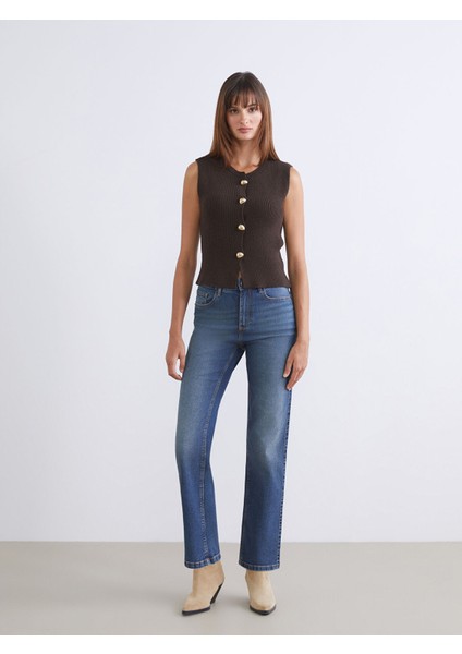 Yeni Sezon Bisiklet Yaka Kadın Triko Yelek fiyatları