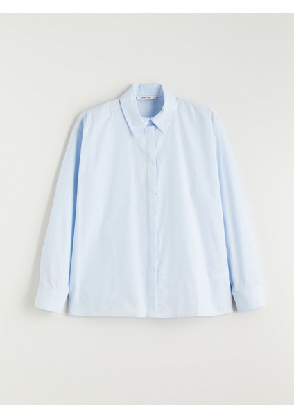 Yeni Sezon Loose Fit Taşlı Kadın Gömlek indirimleri