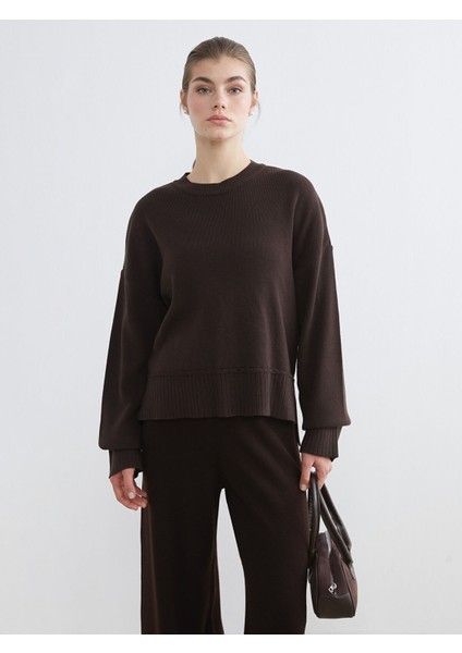 Yeni Sezon Bisiklet Yaka Kadın Triko Kazak