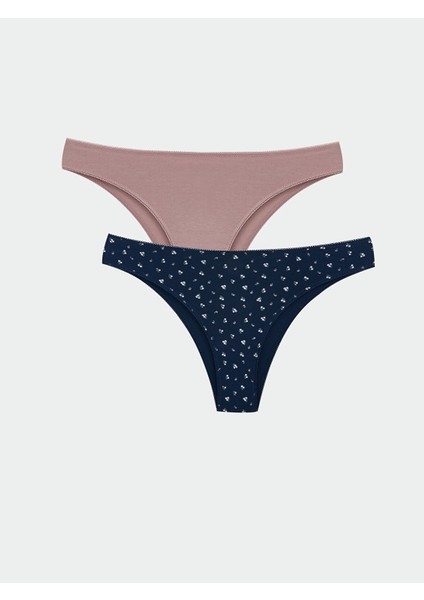 Yeni Sezon Çiçekli Brazilian Külot 2'li