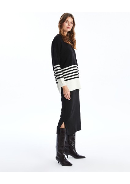 Yeni Sezon Beli Lastikli Kadın Triko Etek