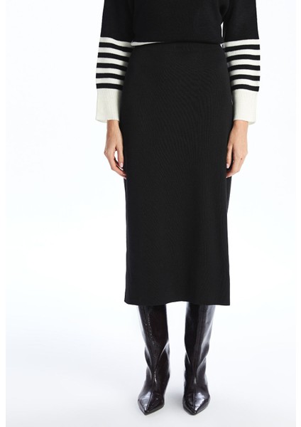 Yeni Sezon Beli Lastikli Kadın Triko Etek fiyatları