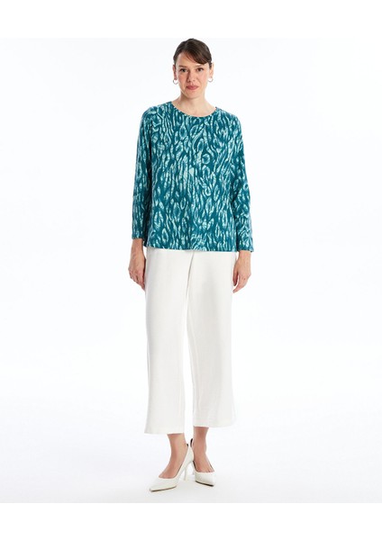 Yeni Sezon Bisiklet Yaka Desenli Kadın Tişört fiyatları