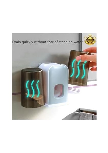 Yapışabilen 2 Kupalı Steril Otomatik Diş Macunu Sıkma Kiti Aparatı Macunluk modelleri