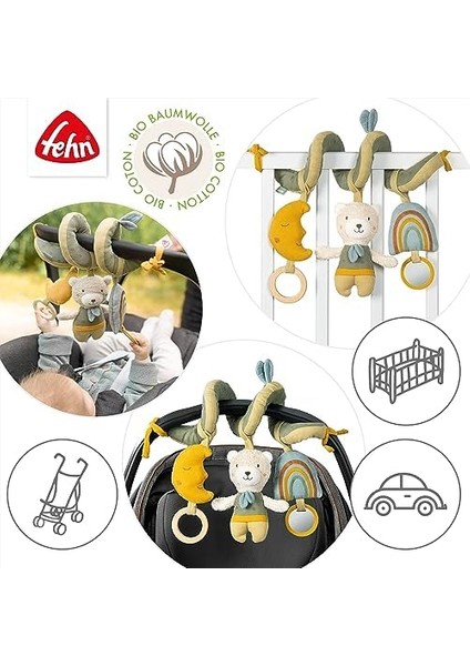 Ayıcık Aktivite Spirali - Hissetmek ve Kavramak Için Bebek Arabası Oyuncağı -Yatak, Oyun, Bebek Koltuğu ve Araba Koltuğu Için Bebek Oyuncağı - 0+ Aylık Bebekler ve Küçük Çocuklar Için fiyatları