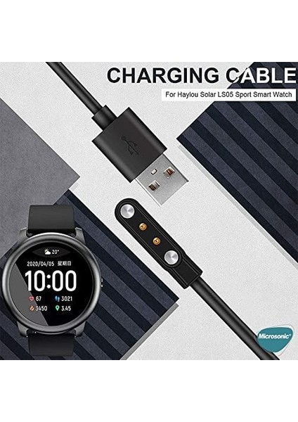 Haylou Solar LS05 Için Manyetik USB Şarj Kablosu Siyah [solar LS05 ile Uyumlu Şarj Kablosu - Siyah] fiyatları