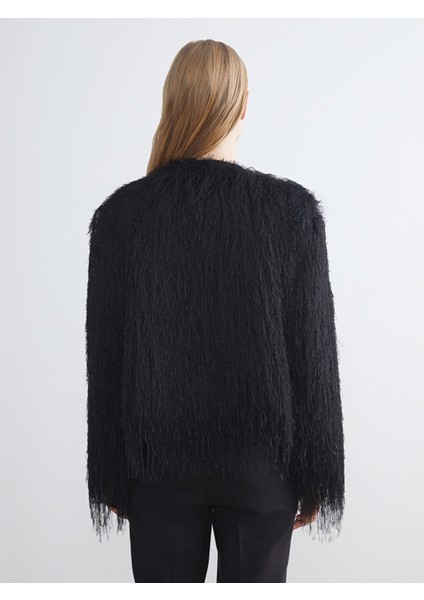 Yeni Sezon Bisiklet Yaka Püsküllü Ceket fırsatları